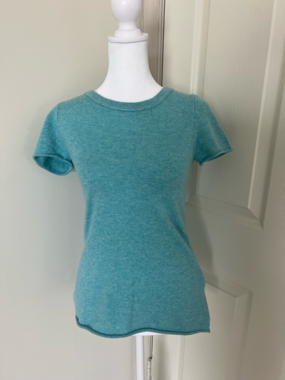 J. Crew Teal Short-Sleeve Knit Tee